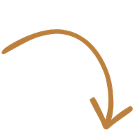 A simple brown curved arrow pointing downward and to the right on a light gray background. | Supremo Exteriors